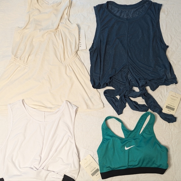 Nike Fabletics Athleta Women's Activewear 4PCS Lot Multi Color Size S NWT - Picture 1 of 4